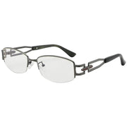 eyekeeper.com Half-rim Blue Light Filter Titanium Metal Eyeglasses 003B Eyeglasses