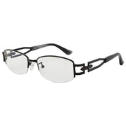 eyekeeper.com Half-rim Blue Light Filter Titanium Metal Eyeglasses 003B Eyeglasses