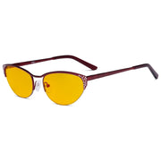 eyekeeper.com Half-rim Cat-eye Blue Light Blocking Eyeglasses HP17002 Eyeglasses