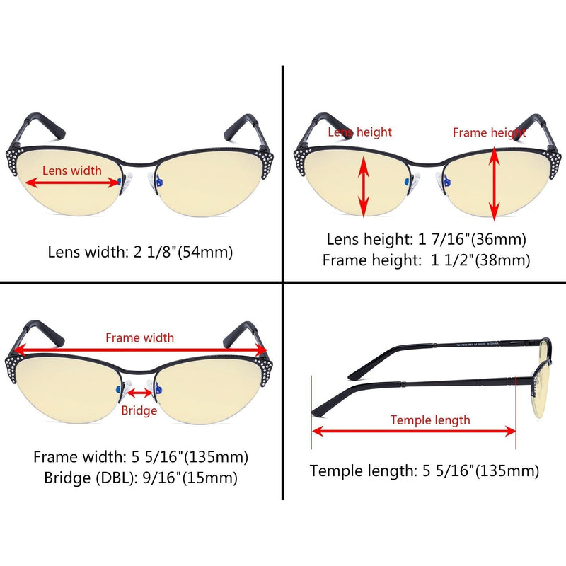 eyekeeper.com Stylish Cat-eye Blue Light Blocking Eyeglasses TM17002 Eyeglasses