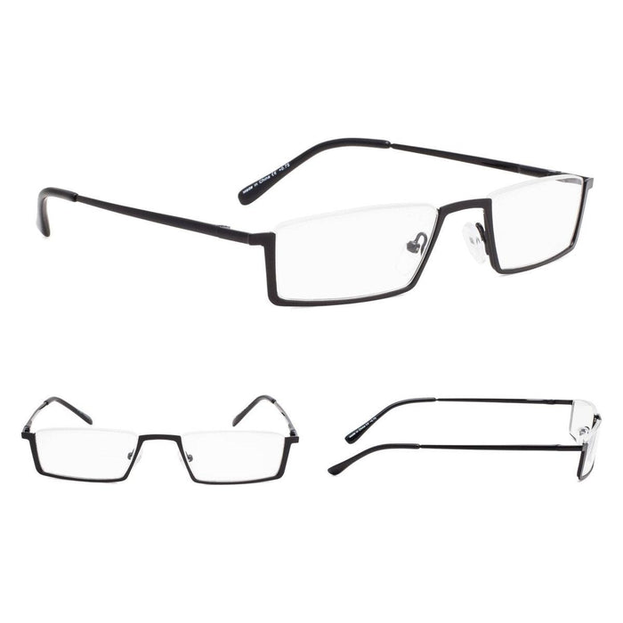 Eyekeeper.Com - Half Rim Chic Metal Reading Glasses R1613