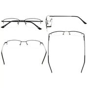 eyekeeper.com Half-rim Classic Rectangle Reading Glasses R1708 Eyeglasses
