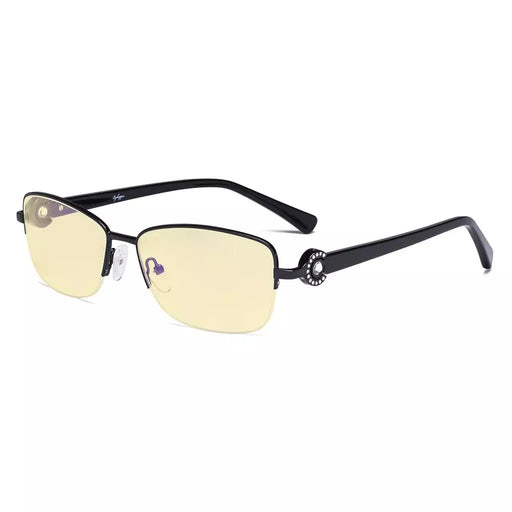 eyekeeper.com Half-rim Crystal Blue Light Blocking Eyeglasses LX19008-BB60 Eyeglasses