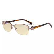 eyekeeper.com Half-rim Crystal Blue Light Blocking Eyeglasses LX19008-BB60 Eyeglasses