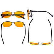 eyekeeper.com Half-rim Crystal Blue Light Blocking Eyeglasses LX19008-BB98 Eyeglasses