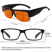 eyekeeper.com Half Rim Fitover Glasses Blue Light Blocking Eyeglasses DSXM1803 Eyeglasses