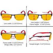 eyekeeper.com Semi-rimless Metal Blue Light Blocking Eyeglasses HP17003 Eyeglasses