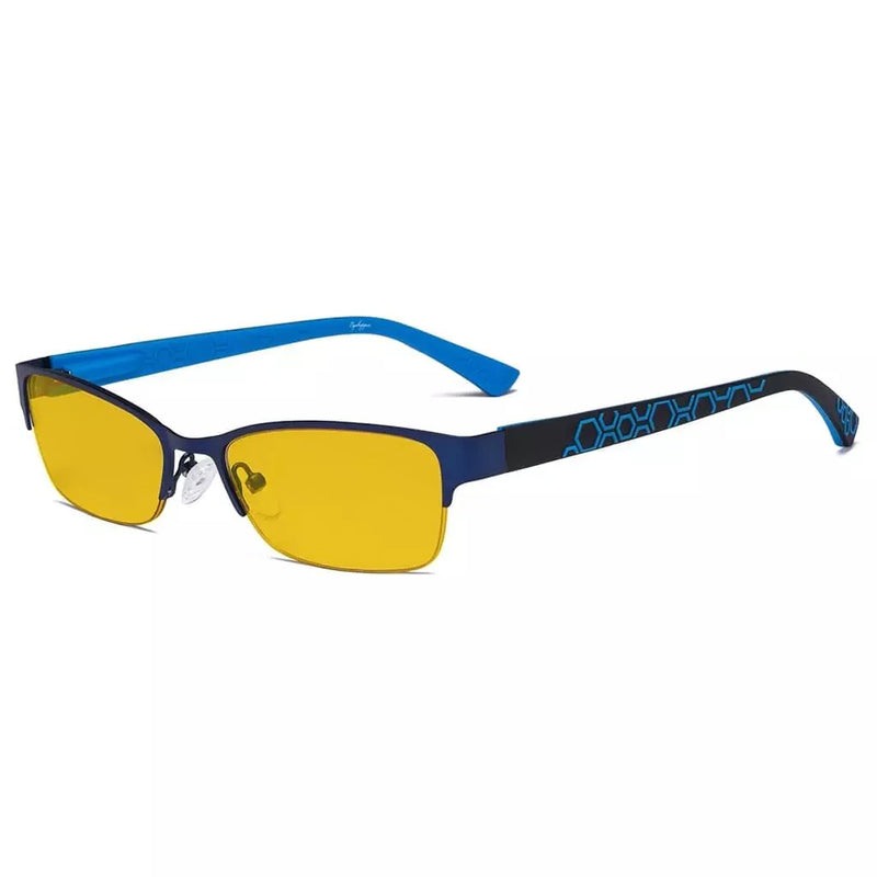 eyekeeper.com Half-rim Metal Blue Light Blocking Eyeglasses HP17006 Eyeglasses