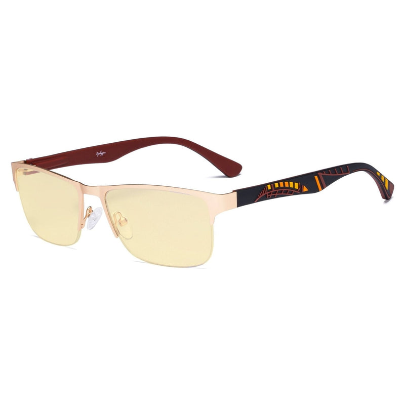 eyekeeper.com Half-rim Metal Frame Blue Light Blocking Eyeglasses TM17003 Eyeglasses