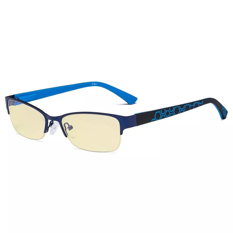 eyekeeper.com Half-rim Metal Blue Light Blocking Eyeglasses TM17006 Eyeglasses