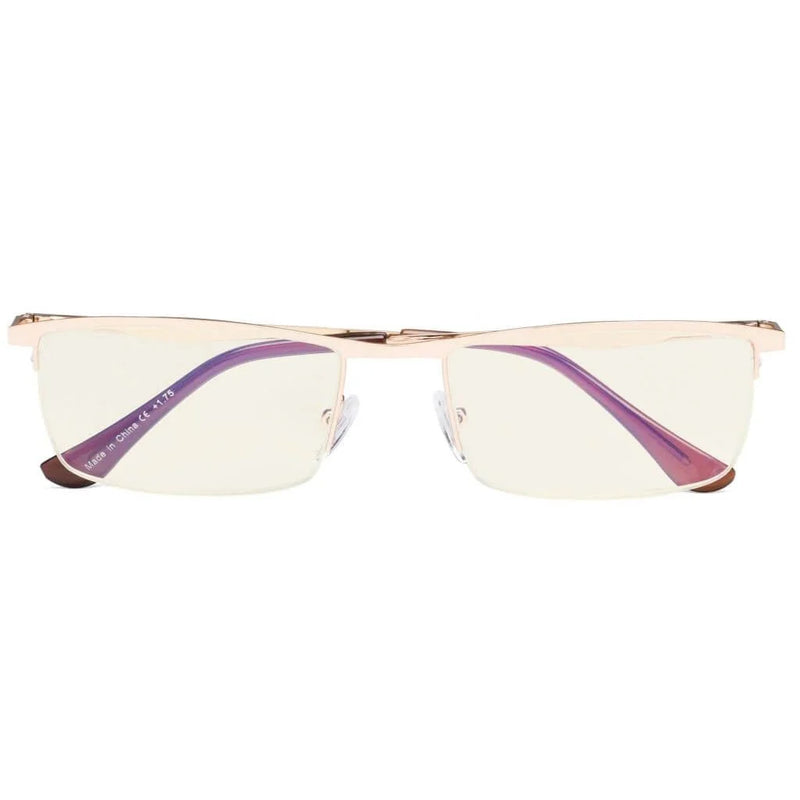 eyekeeper.com Half-rim Metal Blue Light Filter Reading Glasses 1-CG1614 Eyeglasses