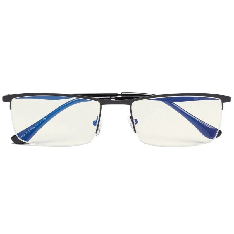 eyekeeper.com Half-rim Metal Blue Light Filter Reading Glasses 1-CG1614 Eyeglasses