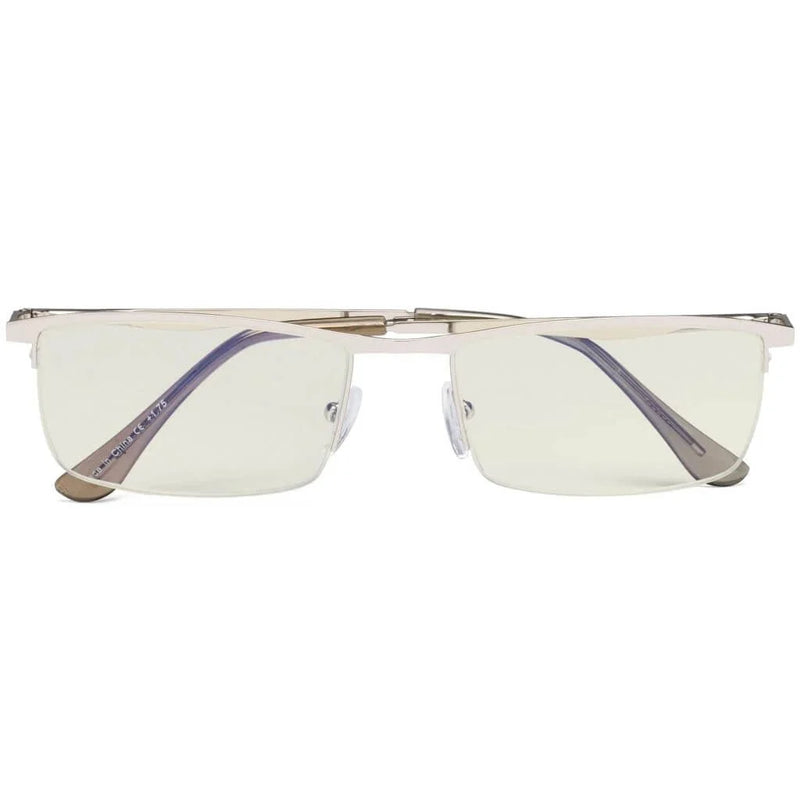 eyekeeper.com Half-rim Metal Blue Light Filter Reading Glasses 1-CG1614 Eyeglasses