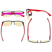 eyekeeper.com Half-rim Metal Frame Blue Light Blocking Eyeglasses TM17003 Eyeglasses