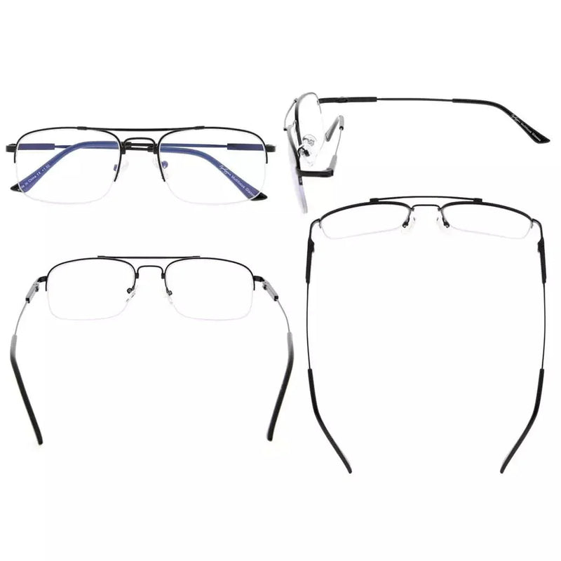 eyekeeper.com Half-rim Pilot Progressive Multifocus Reading Glasses M1706 Eyeglasses