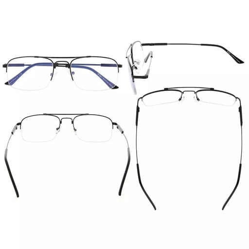 eyekeeper.com Half-rim Pilot Progressive Multifocus Reading Glasses M1706 Eyeglasses