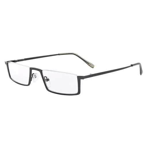 eyekeeper.com Half Rim Reading Glasses Chic Metal Readers R1613 Eyeglasses