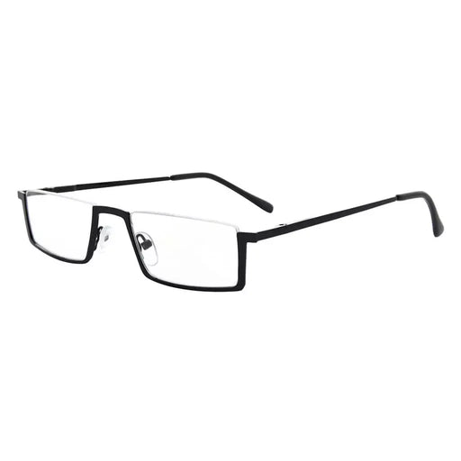 eyekeeper.com Half Rim Reading Glasses Chic Metal Readers R1613 Eyeglasses