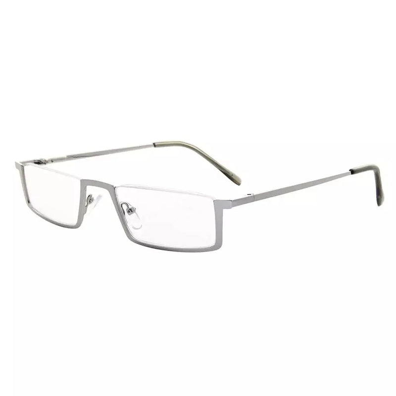 eyekeeper.com Half Rim Reading Glasses Chic Metal Readers R1613 Eyeglasses