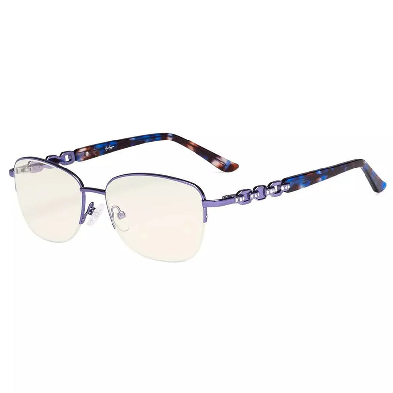 eyekeeper.com Half-rim Stylish Blue Light Blocking Reading Glasses LX17016 Eyeglasses