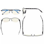 eyekeeper.com Half-rim Stylish Blue Light Blocking Reading Glasses LX17016 Eyeglasses