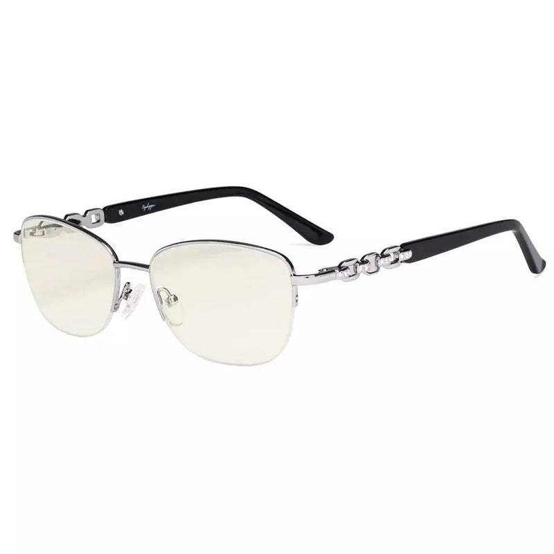 eyekeeper.com Half-rim Stylish Blue Light Blocking Reading Glasses LX17016 Eyeglasses