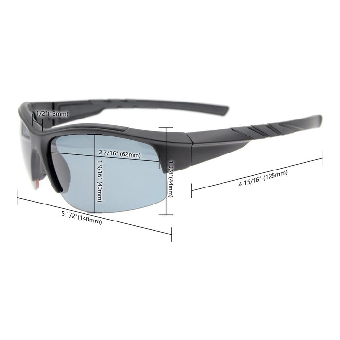 Eyekeeper.Com - Half Rim Tr90 Polarized Sport Sunglasses Men Th6226