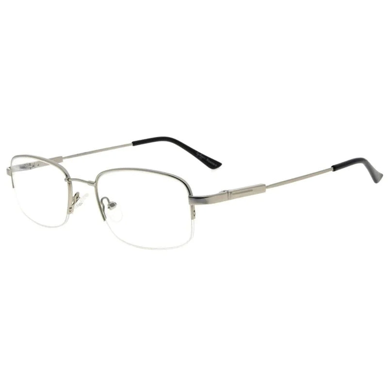 eyekeeper.com Half Rim Vintage Rectangle Reading Glasses Sleek Readers R1704 Eyeglasses