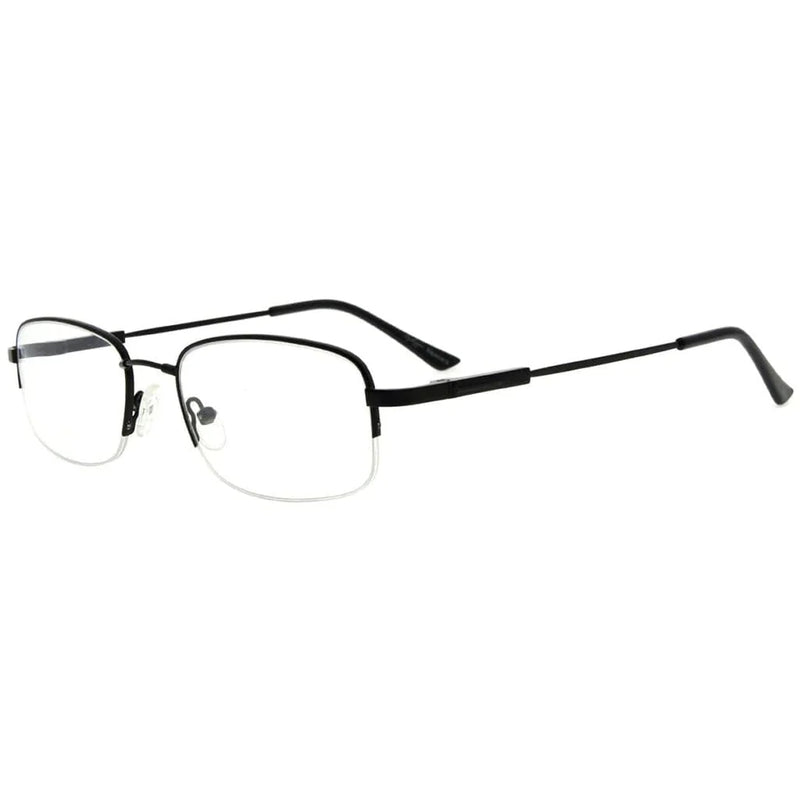 eyekeeper.com Half Rim Vintage Rectangle Reading Glasses Sleek Readers R1704 Eyeglasses