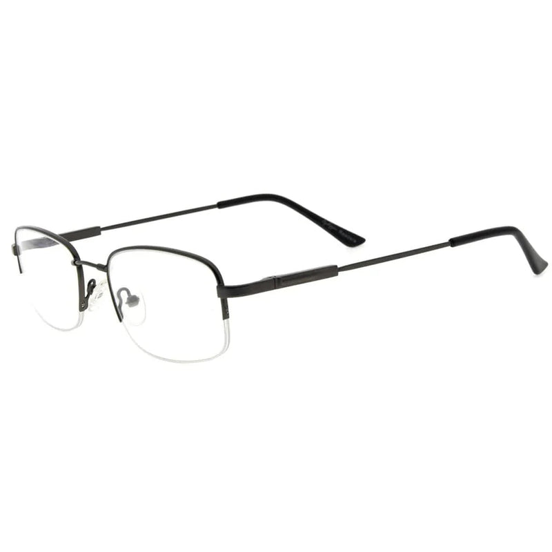 eyekeeper.com Half Rim Vintage Rectangle Reading Glasses Sleek Readers R1704 Eyeglasses