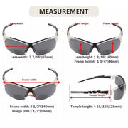 eyekeeper.com Half Rimless TR90 Sport Bifocal Reading Sunglasses TH6226-B Sunglasses