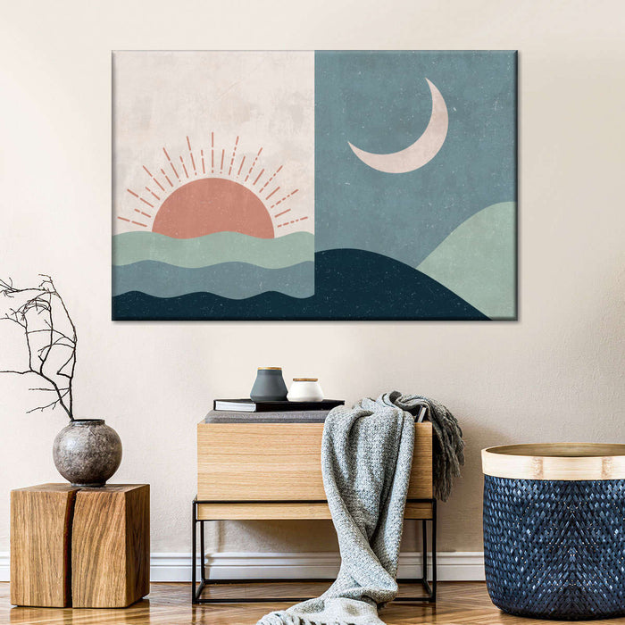 Boho Sunrise And Sunset II Wall Art