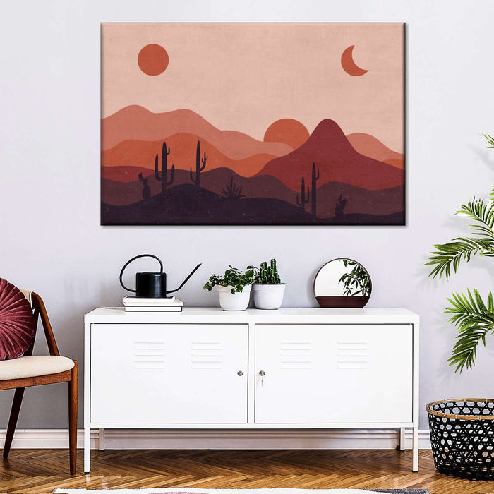 Boho Abstract Landscapes Wall Art