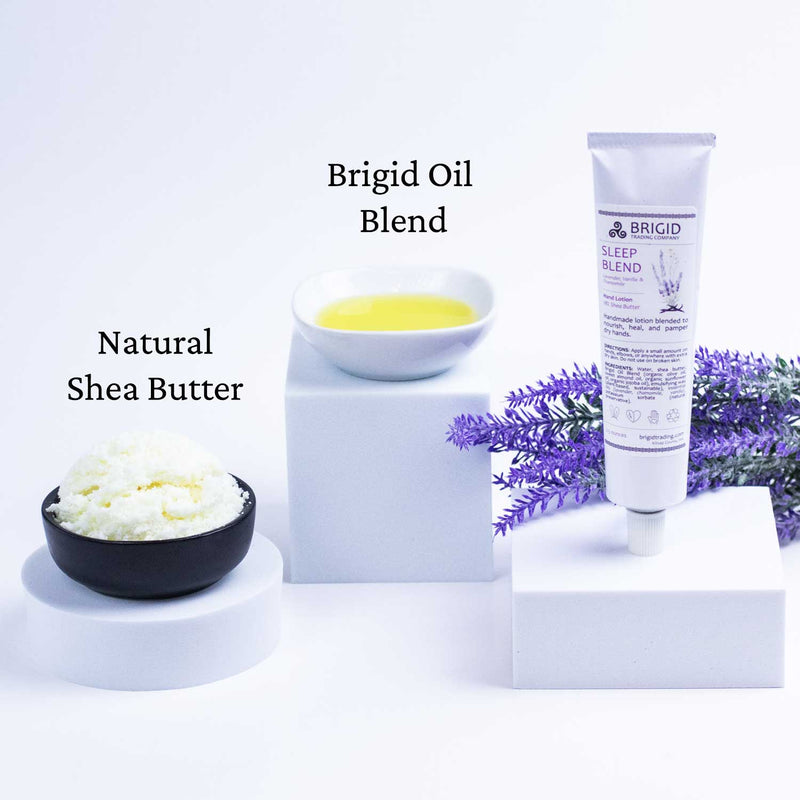 Brigid Trading Company Sleep Blend Natural Hand Lotion - Lavender, Chamomile, and Vanilla Lotion