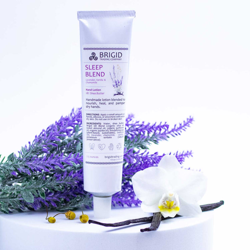 Brigid Trading Company Sleep Blend Natural Hand Lotion - Lavender, Chamomile, and Vanilla Lotion