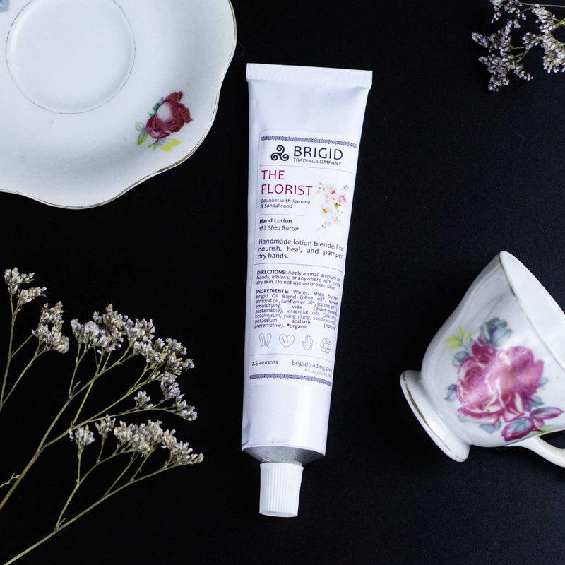 Brigid Trading Company The Florist Natural Hand Lotion - Jasmine, Ylang Ylang, Helichrysum, and Sandalwood Hand Lotion