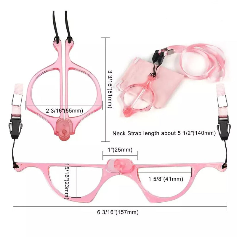 eyekeeper.com Handhold Magnifier Folding Reading Glasses Metalless Screwless Readers with Neck Strap NR153 Eyeglasses