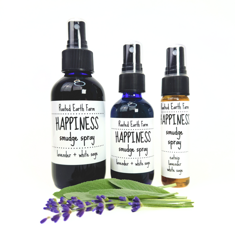 Rooted Earth Farm + Apothecary Happiness Smudge Spray Smudge Sprays