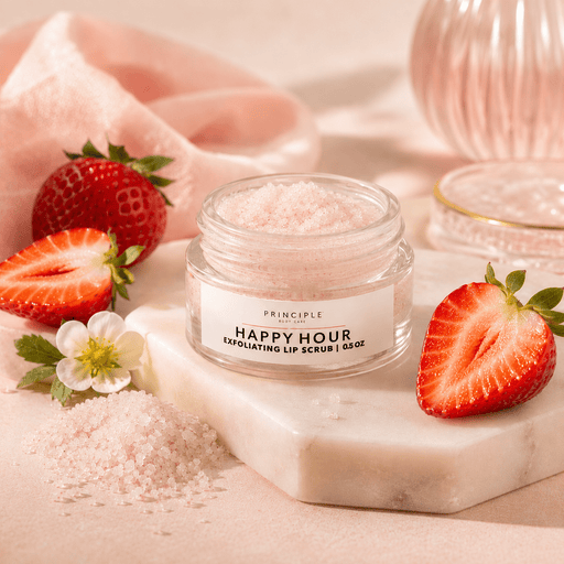P R I N C I P L E Happy Hour Lip Scrub Face Wheat