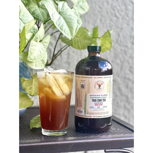 Rising For People Coffee Co. Happy Mushroom Thai Chai Tea Concentrate Tea