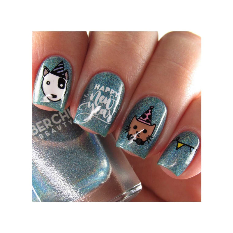 UberChic Beauty New Year New Digits Stamping Plate