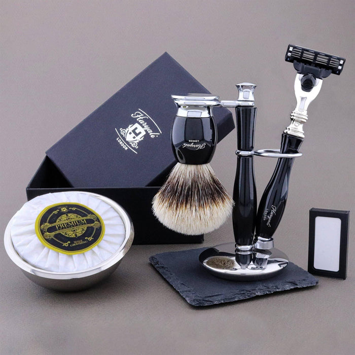 Haryali London Usa - Haryali'S Thunder Range Silvertip Badger Hair Shaving Kit