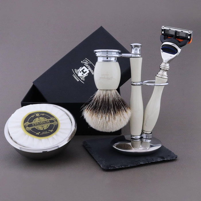 Haryali London Usa - Haryali'S Thunder Range Silvertip Badger Hair Shaving Kit