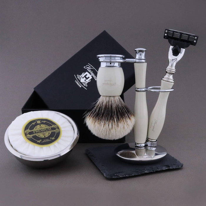 Haryali London Usa - Haryali'S Thunder Range Silvertip Badger Hair Shaving Kit