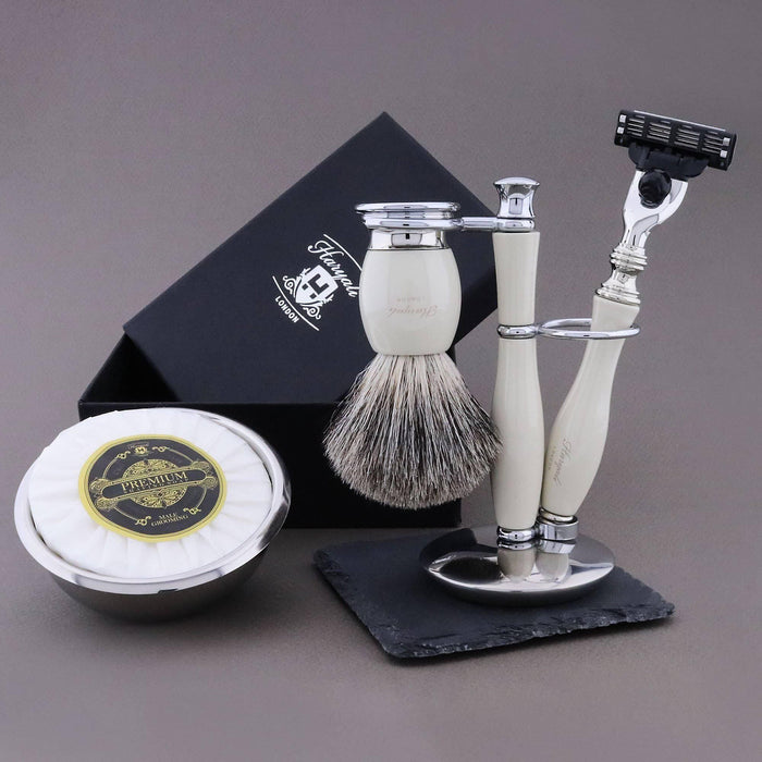 Haryali London Usa - Haryali'S Thunder Range Super Badger Hair Shaving Kit