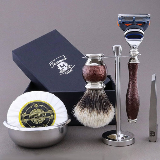 Haryali London Usa - Haryali'S Vase Range Silvertip Badger Hair Shaving Kit