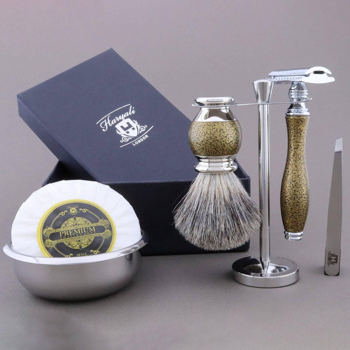 Haryali London Usa - Haryali'S Vase Range Super Badger Hair Shaving Kit