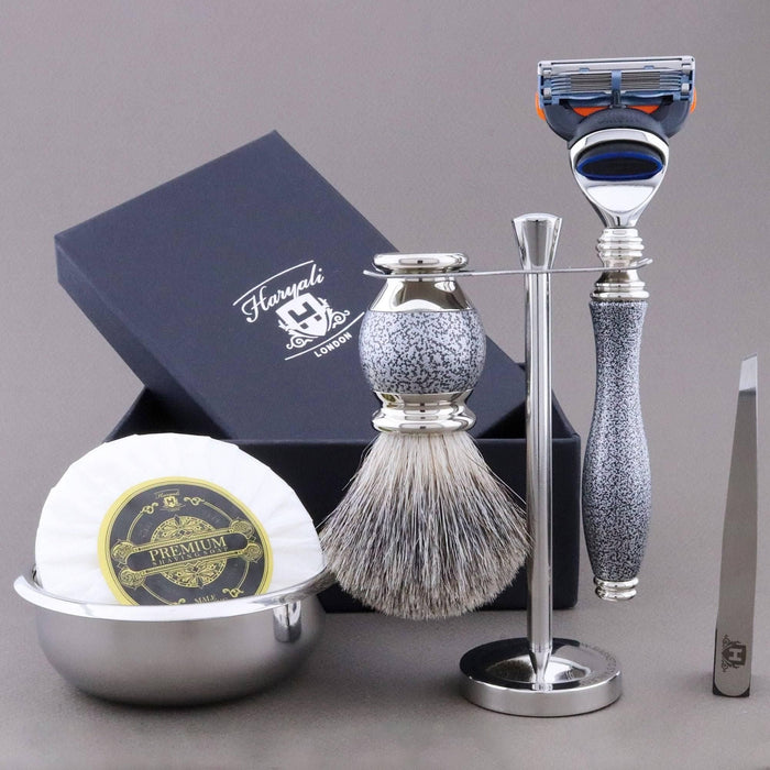 Haryali London Usa - Haryali'S Vase Range Super Badger Hair Shaving Kit