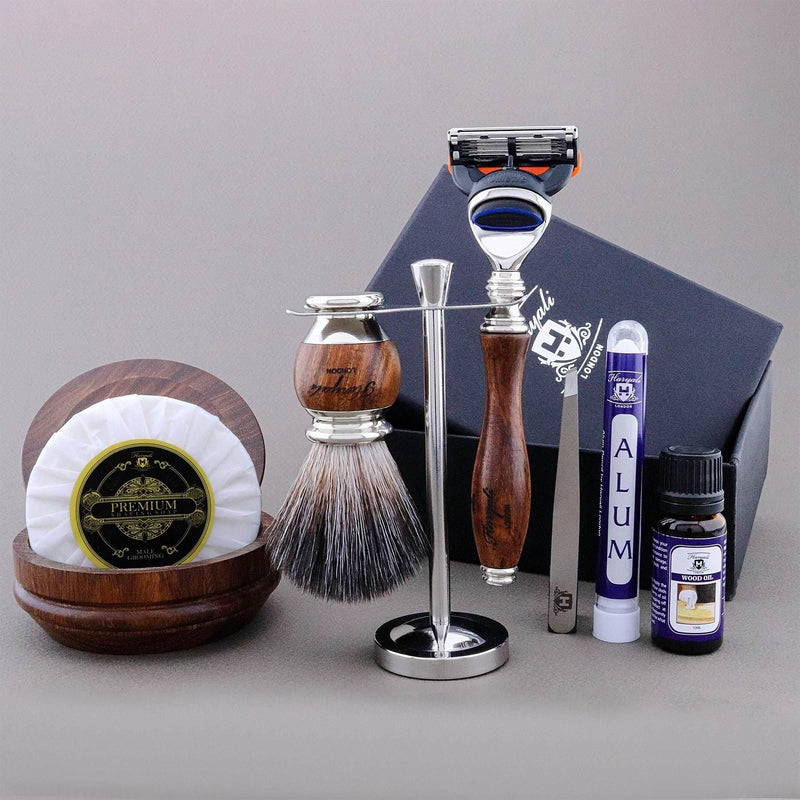 Haryali London USA Haryali's Wooden Range Shaving Kit