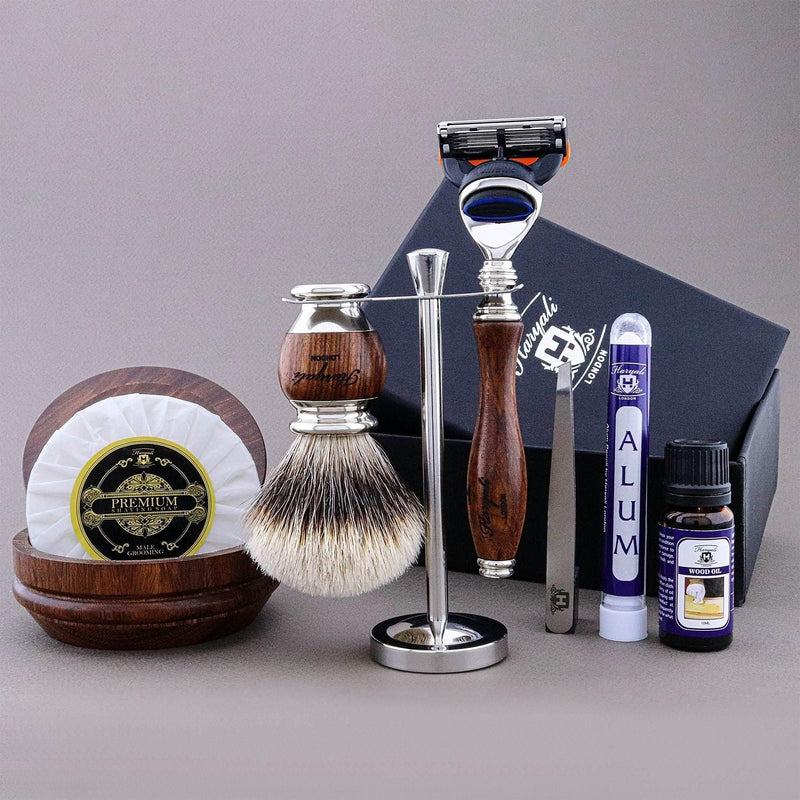 Haryali London USA Haryali's Wooden Range Shaving Kit
